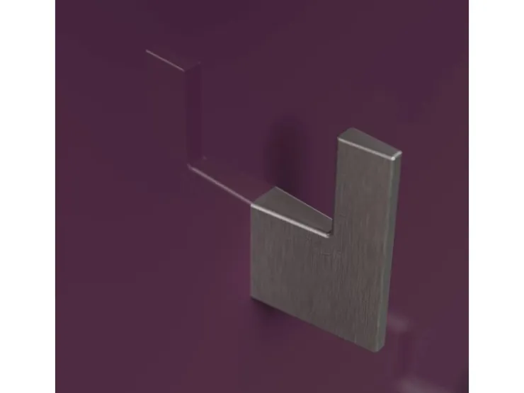 Posseik Garderobe Elite 4 Haken und Hutablage 45 cm x 160 cm Brombeer* Möbelserien