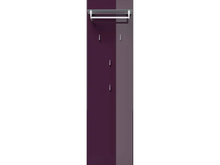 Posseik Garderobe Elite 4 Haken und Hutablage 45 cm x 160 cm Brombeer* Möbelserien