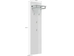 Posseik Garderobe Elite 4 Haken und Hutablage 45 cm x 160 cm Brombeer* Möbelserien