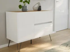 Posseik Sideboard Industrial S 2 Schubladen 1 Tür 100 cm Top* Sideboards