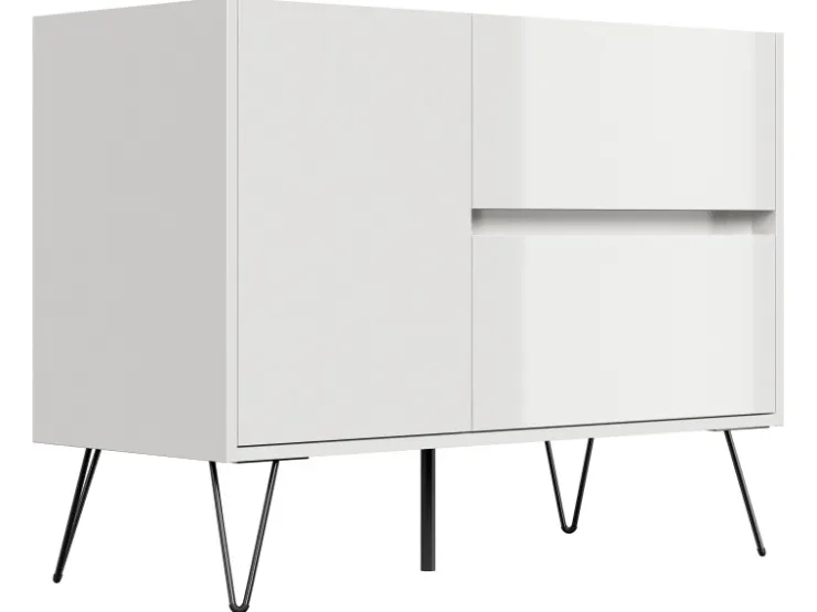 Posseik Sideboard Industrial S 2 Schubladen 1 Tür 100 cm Top* Sideboards
