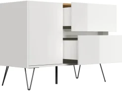 Posseik Sideboard Industrial S 2 Schubladen 1 Tür 100 cm Top* Sideboards