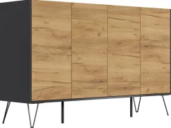 Posseik Sideboard Industrial P 4 Schubladen 4 Türen 155 cm Front* Möbelserien