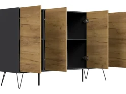 Posseik Sideboard Industrial P 4 Schubladen 4 Türen 155 cm Front* Möbelserien