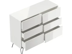 Posseik Sideboard Industrial M 6 Schubladen 120 cm