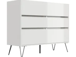 Posseik Sideboard Industrial M 6 Schubladen 120 cm