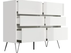 Posseik Sideboard Industrial M 6 Schubladen 120 cm
