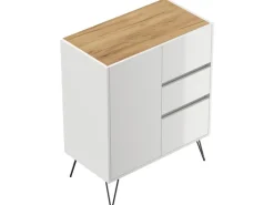 Posseik Sideboard Industrial K 3 Schubladen 1 Tür 80 cm Top