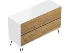 Posseik Sideboard Industrial E 4 Schubladen 120 cm Front