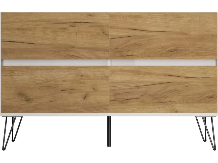 Posseik Sideboard Industrial E 4 Schubladen 120 cm Front