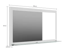 Posseik Spiegel Elite Glasablage farbig eingerahmt 104 cm x 60 cm* Garderoben