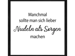 Pro Art Bild Framed Art Lieber Nudeln 30 cm x 30 cm