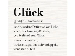 Pro Art Dekopanel Glück auf Holz 30 cm x 30 cm