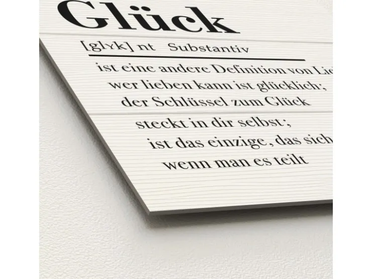 Pro Art Dekopanel Glück auf Holz 30 cm x 30 cm