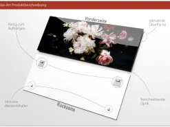 Pro Art Glasbild Baroque Flowers II 80 cm x 30 cm* Bilder