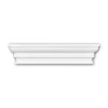 PROFHOME 155004 Byblos Regalfront Zierelement Stuckdekor, 23,1 cm x 5,0 cm x 4,3 cm Weiß