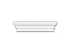 PROFHOME 155004 Byblos Regalfront Zierelement Stuckdekor, 23,1 cm x 5,0 cm x 4,3 cm Weiß