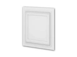 PROFHOME 159818 3D Wandpaneel Wandvertäfelung Deckenplatte 0,25 m2 50 cm x 2 cm x 50 cm Weiß