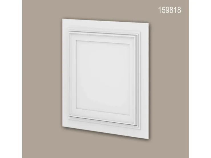 PROFHOME 159818 3D Wandpaneel Wandvertäfelung Deckenplatte 0,25 m2 50 cm x 2 cm x 50 cm Weiß