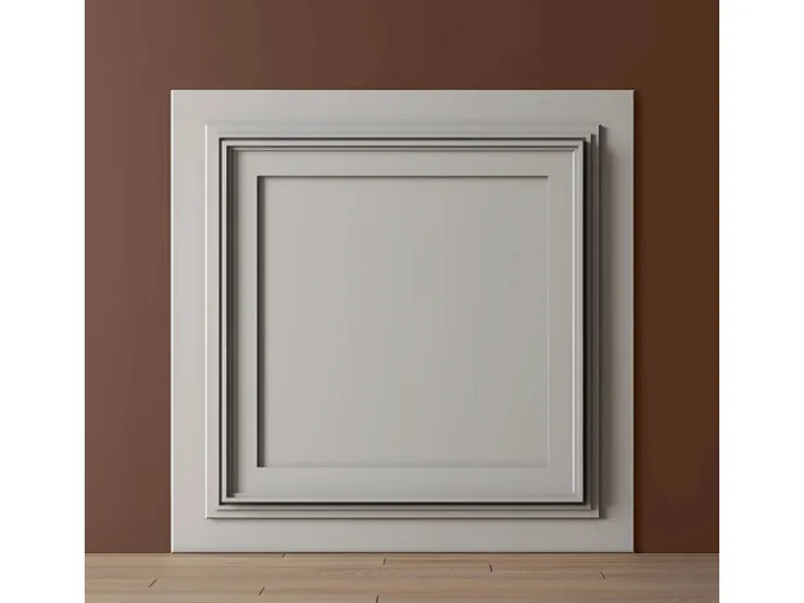 PROFHOME 159818 3D Wandpaneel Wandvertäfelung Deckenplatte 0,25 m2 50 cm x 2 cm x 50 cm Weiß