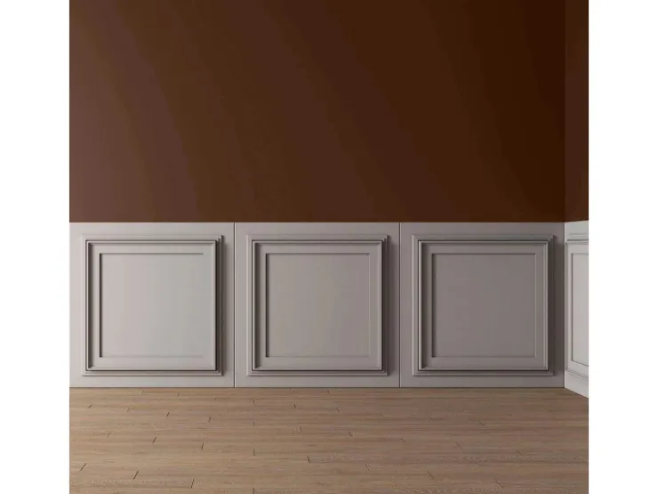 PROFHOME 159818 3D Wandpaneel Wandvertäfelung Deckenplatte 0,25 m2 50 cm x 2 cm x 50 cm Weiß