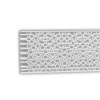 PROFHOME 151518 3D Wandpaneel Wandvertäfelung Deckenplatte Stuckleiste 2,04 m 204 cm x 3,3 cm x 25,9 cm Weiß* Deckenplatten