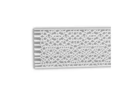 PROFHOME 151518 3D Wandpaneel Wandvertäfelung Deckenplatte Stuckleiste 2,04 m 204 cm x 3,3 cm x 25,9 cm Weiß* Deckenplatten