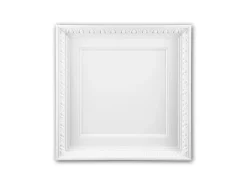 PROFHOME 157001 Deckenplatte Deckenelement Wandpaneel Stuckdekor, 60,0 cm x 60,0 cm x 6,9 cm Weiß* Deckenplatten