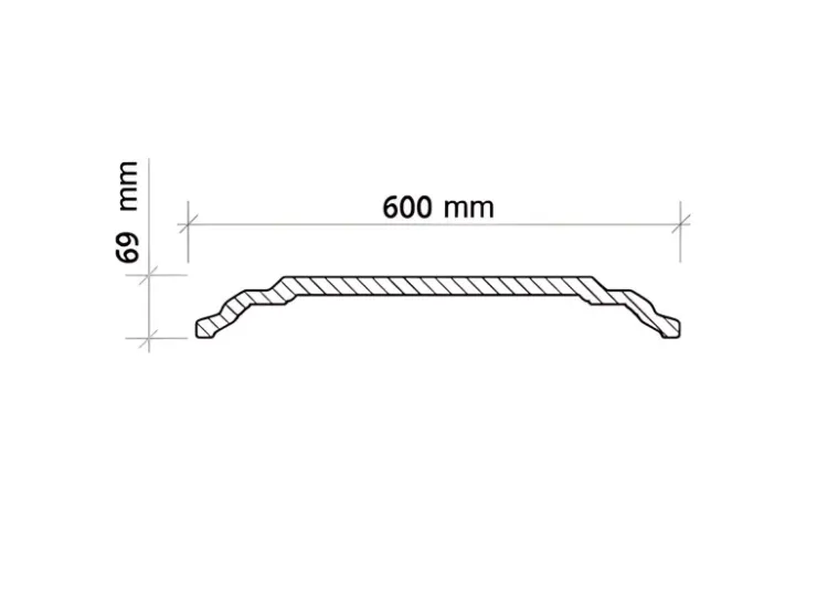 PROFHOME 157001 Deckenplatte Deckenelement Wandpaneel Stuckdekor, 60,0 cm x 60,0 cm x 6,9 cm Weiß* Deckenplatten