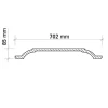 PROFHOME 157004 Deckenplatte Deckenelement Wandpaneel Stuckdekor, 70,2 cm x 70,2 cm x 8,5 cm Weiß* Deckenplatten