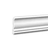 PROFHOME 650105 Eckleiste Stuckleiste Deckenleiste Zierleiste Stoßfest 2 m 200 cm x 6,3 cm x 6,0 cm Weiß* Zierprofile