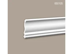 PROFHOME 650105 Eckleiste Stuckleiste Deckenleiste Zierleiste Stoßfest 2 m 200 cm x 6,3 cm x 6,0 cm Weiß* Zierprofile
