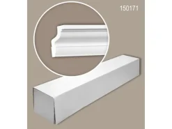 PROFHOME 150171 Eckleisten 1 Karton Set mit 36 Zierleisten 72 m Weiß