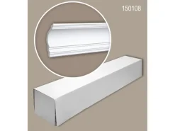 PROFHOME 150108 Eckleisten 1 Karton Set mit 10 Zierleisten 20 m Weiß* Zierprofile