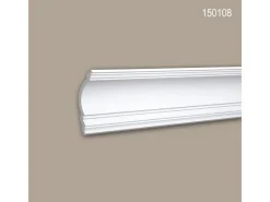 PROFHOME 150108 Eckleisten 1 Karton Set mit 10 Zierleisten 20 m Weiß* Zierprofile