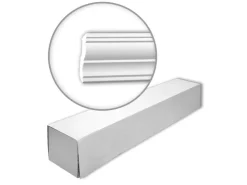 PROFHOME 150288 Eckleisten 1 Karton Set mit 15 Zierleisten 30 m Weiß* Zierprofile
