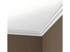 PROFHOME 150288 Eckleisten 1 Karton Set mit 15 Zierleisten 30 m Weiß* Zierprofile