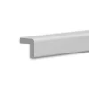 PROFHOME 650238 Kantenschutz-Profil Zierleiste Stuckleiste 2 m 200 cm x 3 cm x 3 cm Weiß* Zierprofile