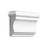 PROFHOME 483002 Konsole Außenstuck Zierelement Fassaden Element 17,4 cm x 4,8 cm x 11,6 cm Weiß