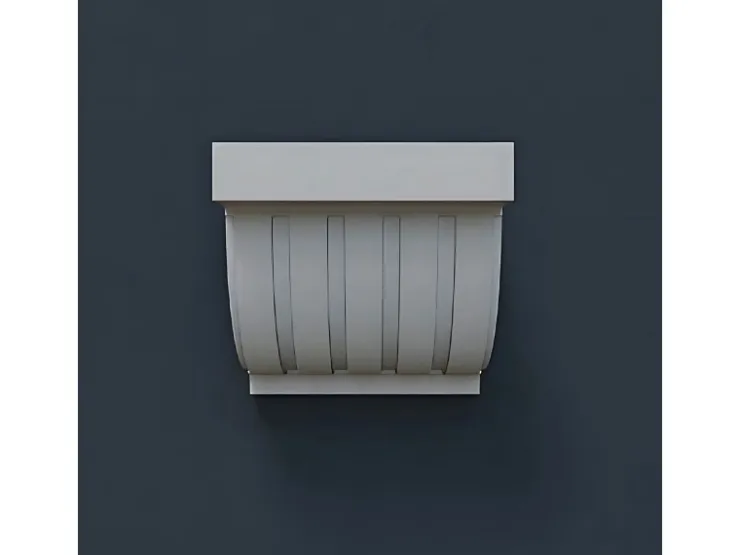 PROFHOME 119801 Konsole Zierelement Wandboard, 12,7 cm x 12 cm x 10 cm Weiß