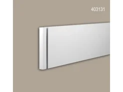 PROFHOME 403131 Stirnelement Außenstuck Zierelement Fassaden Element 3 cm x 3 cm x 24,4 cm Weiß* Außen-Fassadenfarben