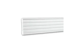 PROFHOME 151316 Wand- und Friesleiste Stuckleiste Zierleiste Wandleiste 2 m 200 cm x 1,8 cm x 9 cm Weiß