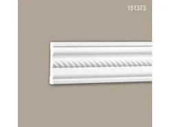 PROFHOME 151373 Wand- und Friesleiste Stuckleiste Zierleiste Friesleiste 2 m 200 cm x 2,1 cm x 10 cm Weiß* Zierprofile