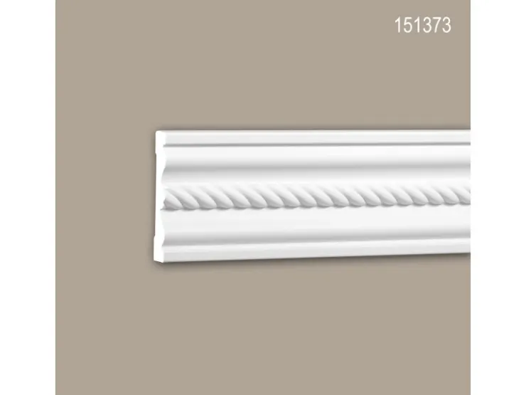 PROFHOME 151373 Wand- und Friesleiste Stuckleiste Zierleiste Friesleiste 2 m 200 cm x 2,1 cm x 10 cm Weiß* Zierprofile