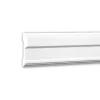 PROFHOME 151344 Wand- und Friesleiste Stuckleiste Zierleiste Wandleiste 2 m 200 cm x 1,8 cm x 9 cm Weiß* Zierprofile