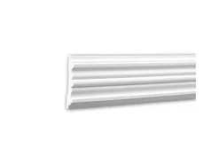 PROFHOME 151310 Wand- und Friesleiste Stuckleiste Zierleiste Wandleiste 2 m 200 cm x 1,9 cm x 9,6 cm Weiß