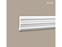 PROFHOME 151310 Wand- und Friesleiste Stuckleiste Zierleiste Wandleiste 2 m 200 cm x 1,9 cm x 9,6 cm Weiß