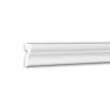 PROFHOME 151346 Wand- und Friesleiste Stuckleiste Zierleiste Wandleiste 2 m 200 cm x 1,6 cm x 3,4 cm Weiß