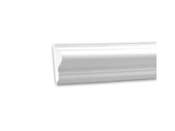 PROFHOME 151301 Wand- und Friesleiste Stuckleiste Zierleiste Wandleiste 2 m 200 cm x 1,6 cm x 4,2 cm Weiß* Zierprofile