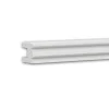 PROFHOME 651816 Wandleiste Friesleiste Zierleiste Stuckleiste 2 m 200 cm x 3 cm x 4 cm Weiß* Zierprofile